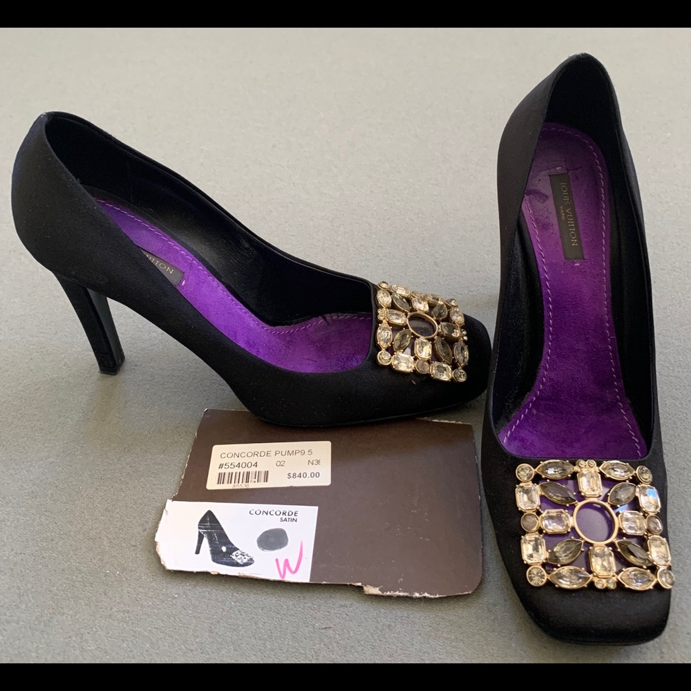 Vintage Louis Vuitton jeweled heels- pre loved